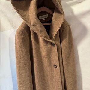 Calvin Klein Tan Hooded Trench Coat